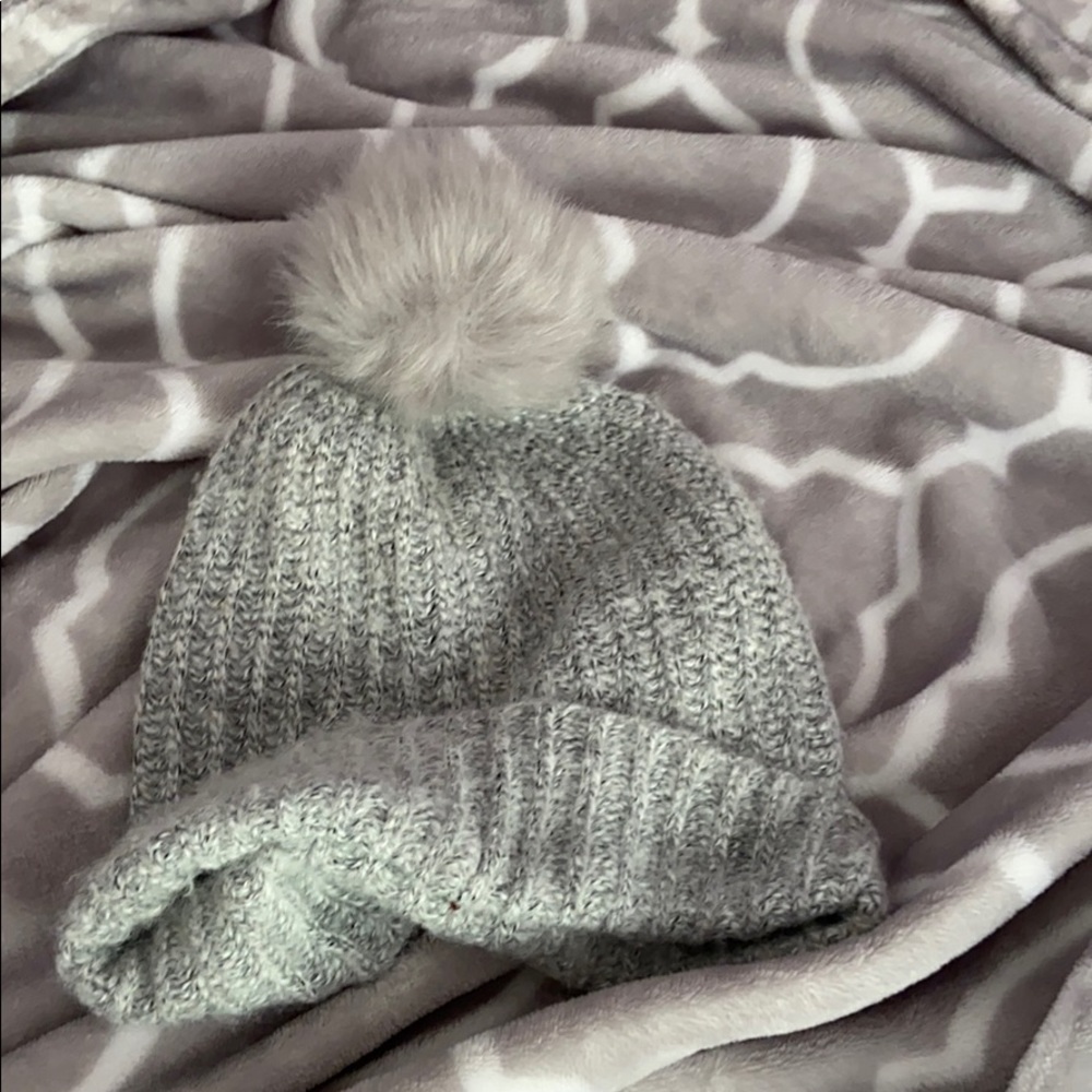 Cute grey winter beanie